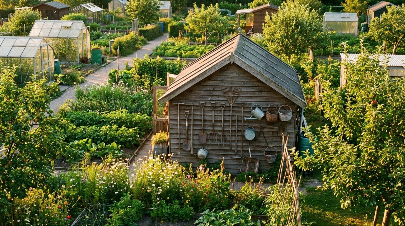 Het team van GroenAtelier aan het werk in een tuin in Amsterdam