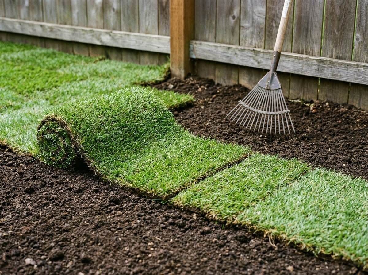 Detailfoto van een bloeiende border met lavendel en salie